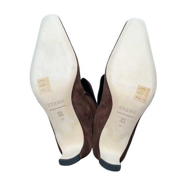 NEW NIB STAUD Wally Over The Knee Boots In Mahogany Brown Suede - Picture 7 of 10